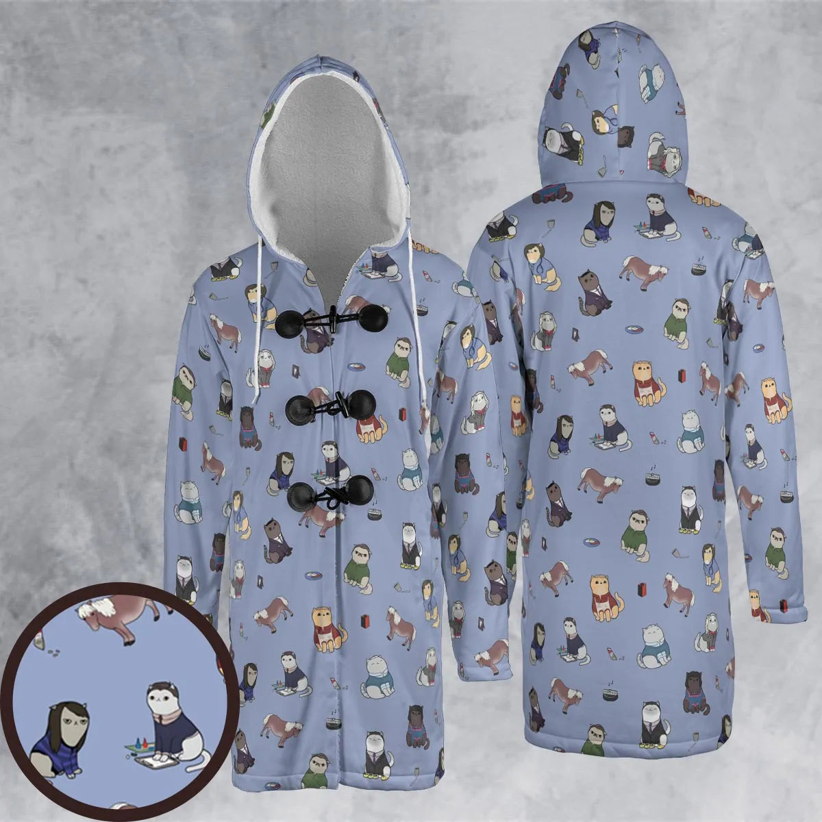 Hooded Cloak Coat - CPG1S9FR