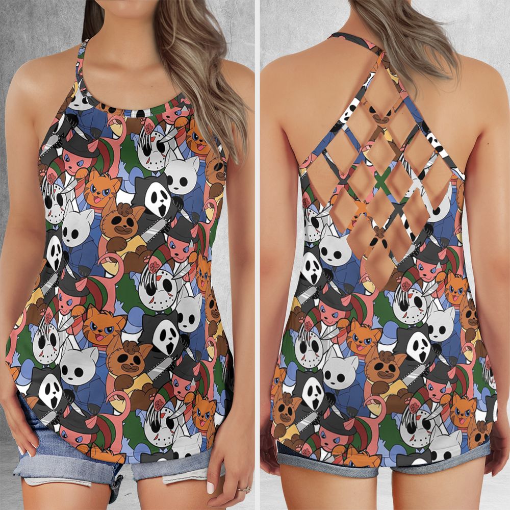 Criss Cross Tank Top - LR49PUGG -  - 1
