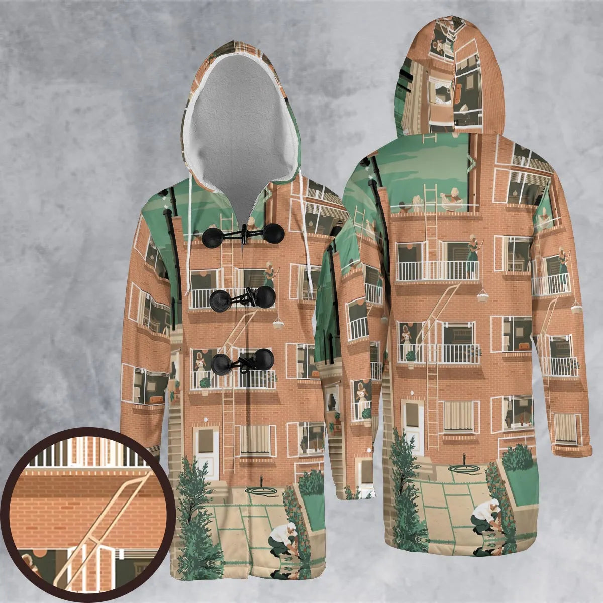 Hooded Cloak Coat - EUXZBNYW
