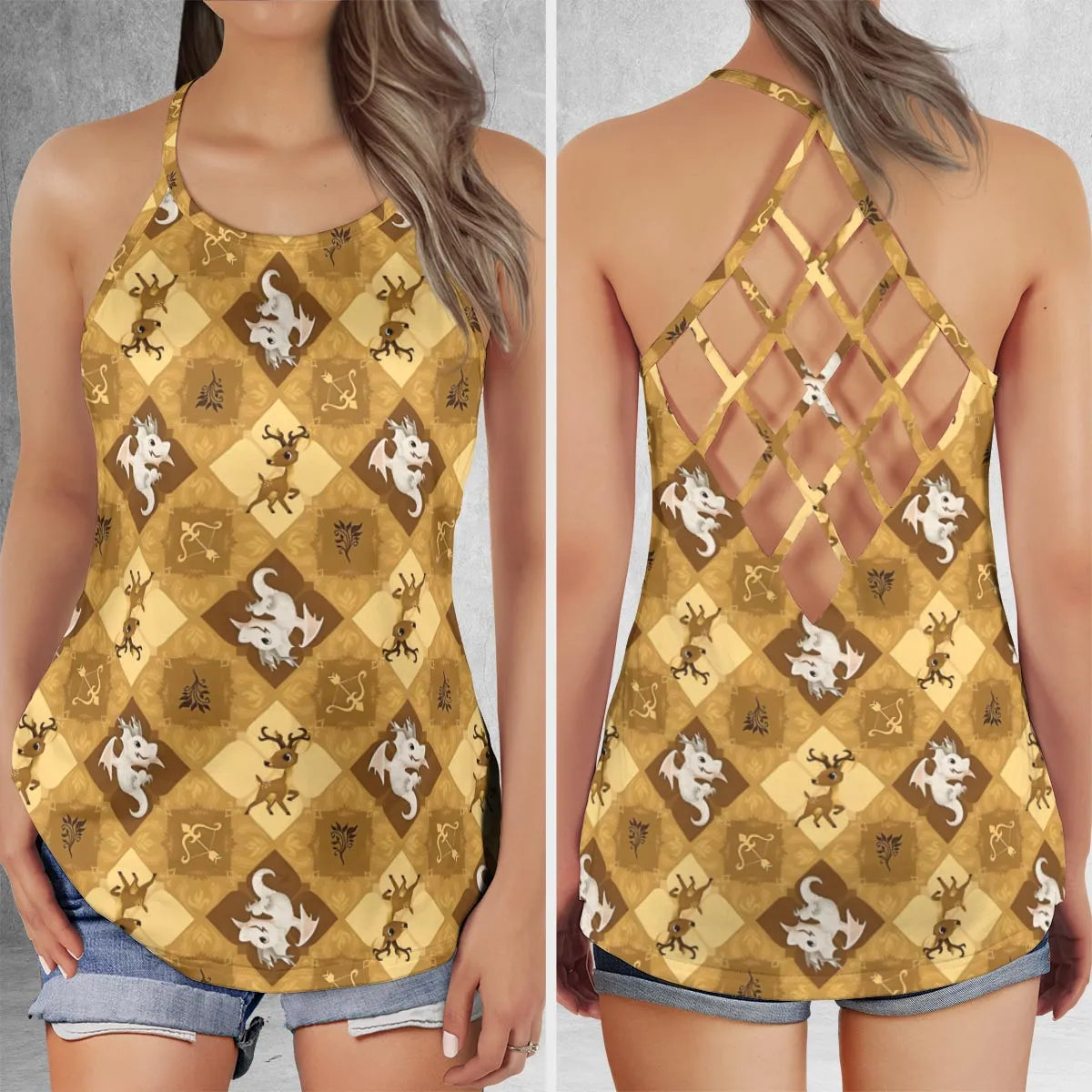 Criss Cross Tank Top - B216HP7C