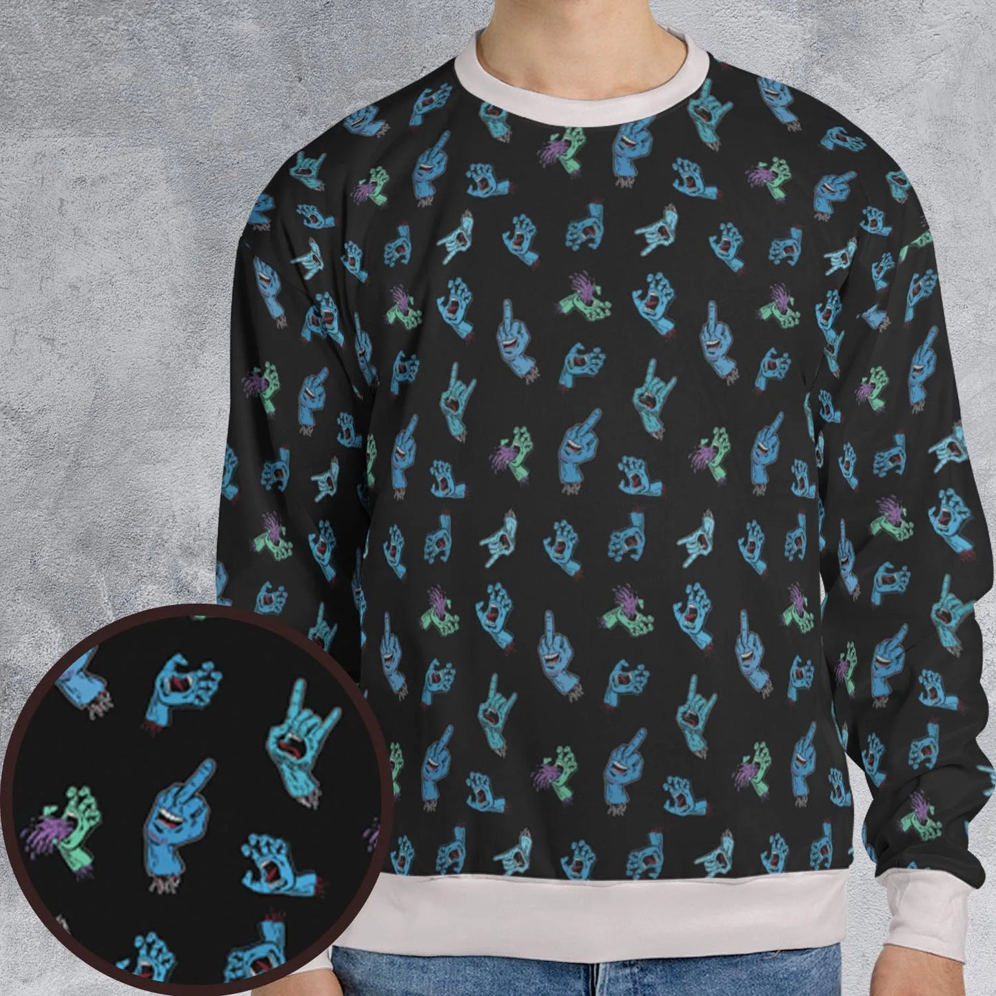 All-over Print Sweatshirt - BEGY28WU