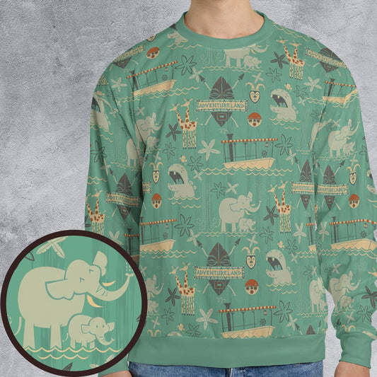 All-over Print Sweatshirt - Q174B5W1 -  - 1