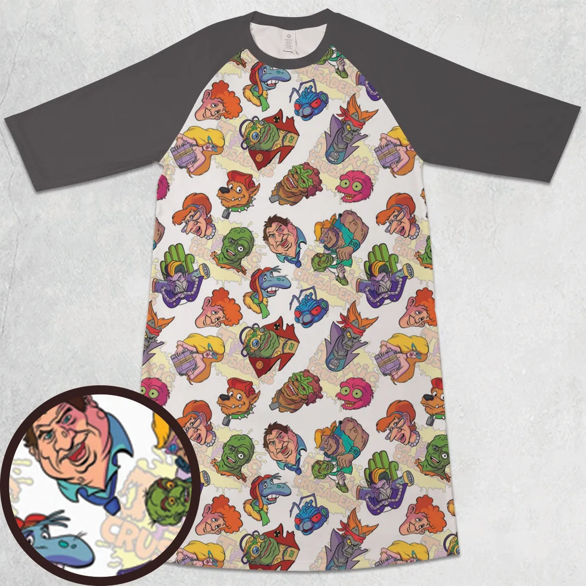 3/4 Sleeve Raglan Dress - ARWJ859N