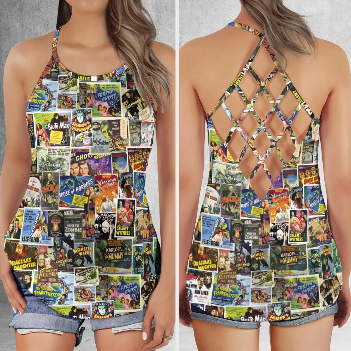 Criss Cross Tank Top - DFTT8Q6Q