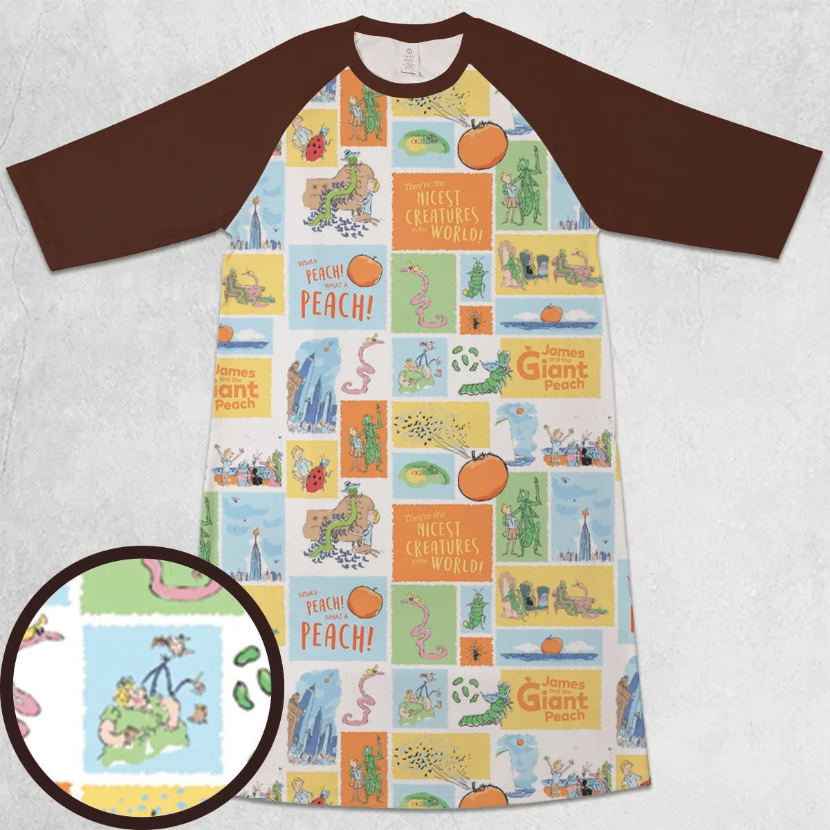 3/4 Sleeve Raglan Dress - UV1RKYYB
