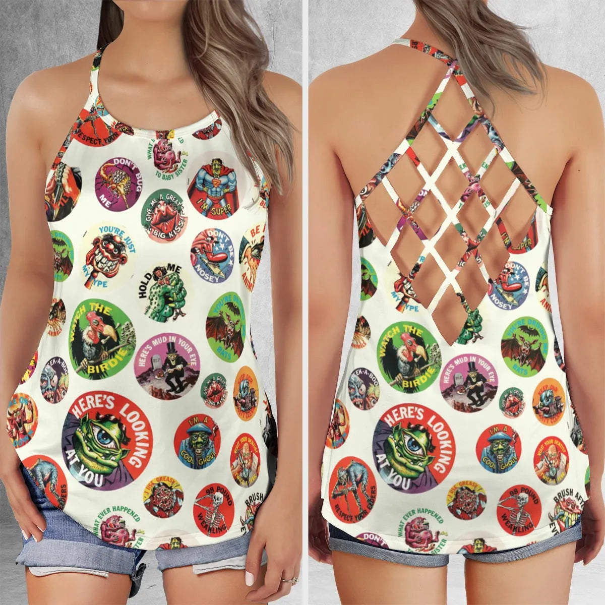Criss Cross Tank Top - MVLU7KKU