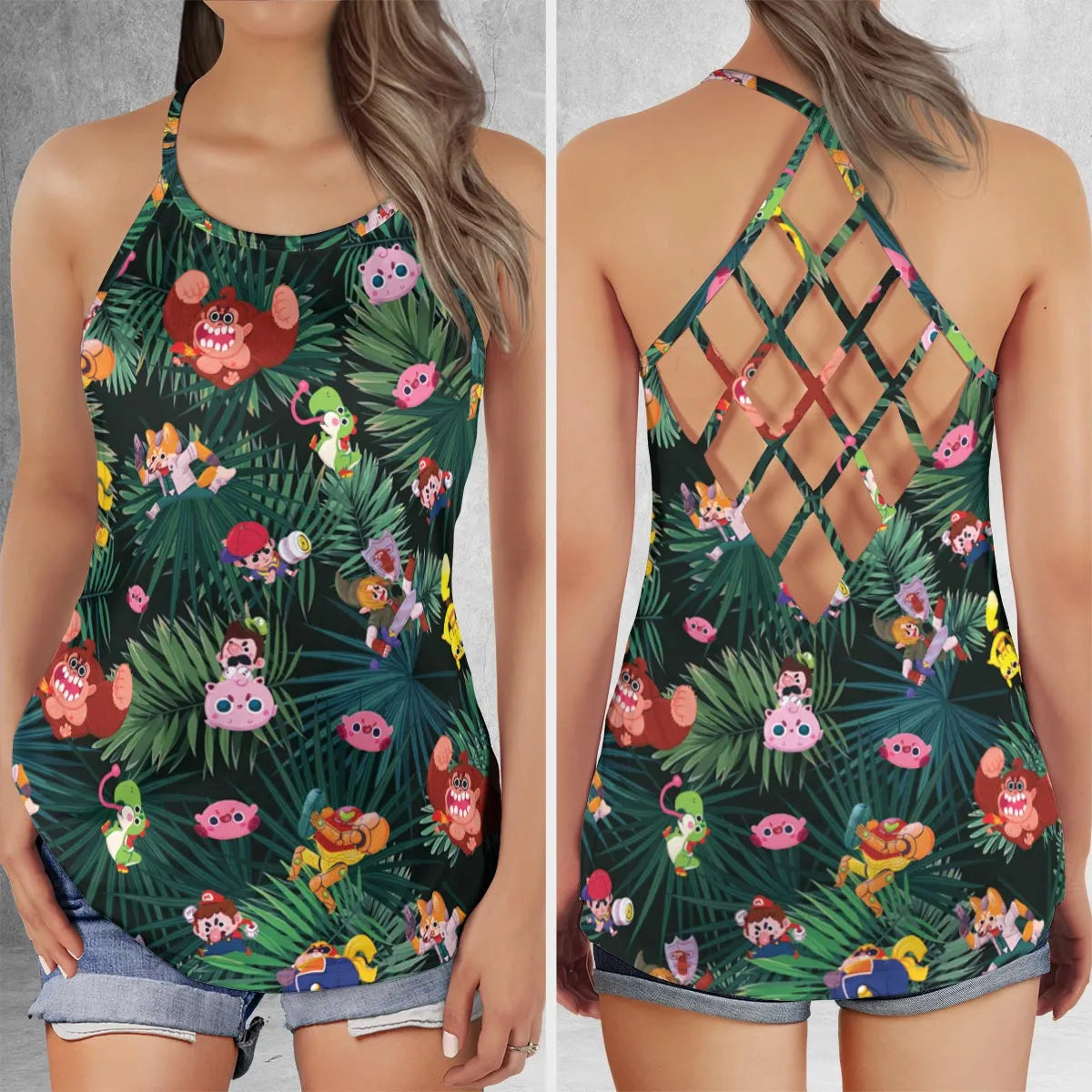 Criss Cross Tank Top - A18SNAV3