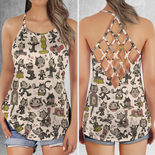 Criss Cross Tank Top - UXEPR17S -  - 1