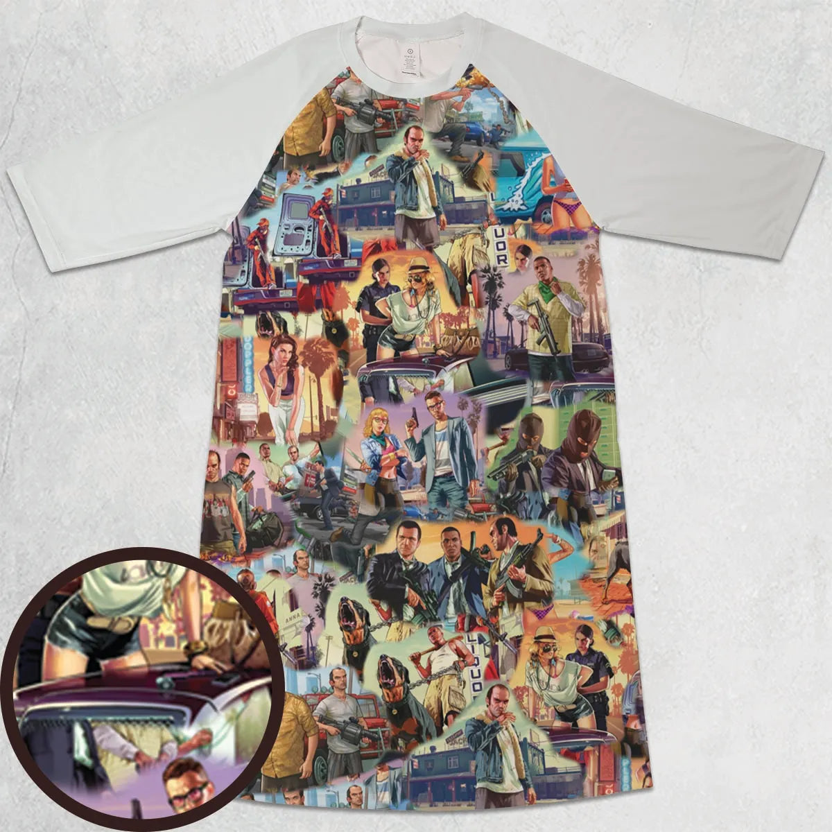3/4 Sleeve Raglan Dress - 6HAKCQ4Q