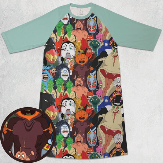 3/4 Sleeve Raglan Dress - GWM4G28M