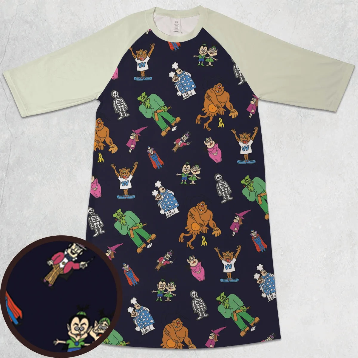 3/4 Sleeve Raglan Dress - PQHBYUS2