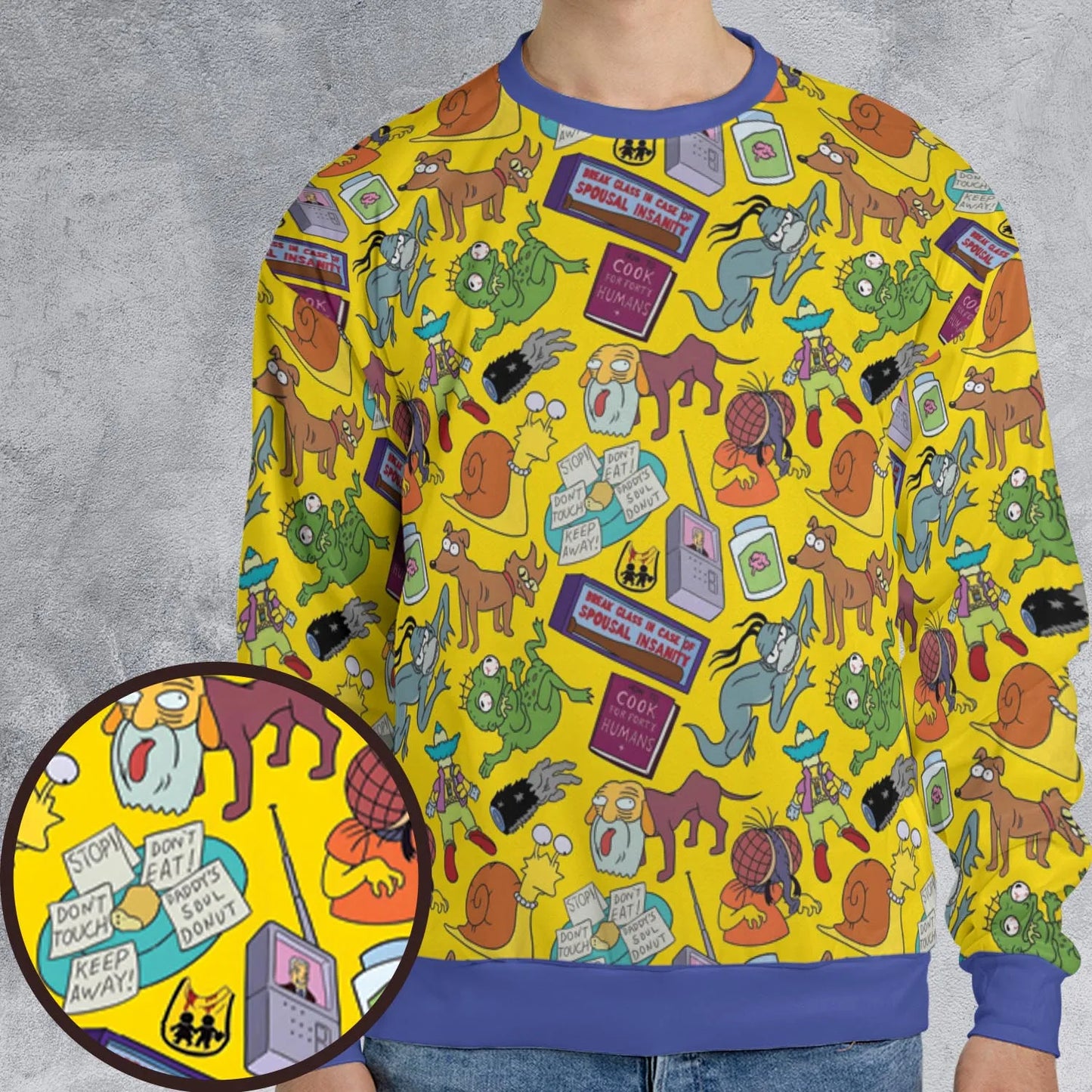 All-over Print Sweatshirt - YCKQAQHU