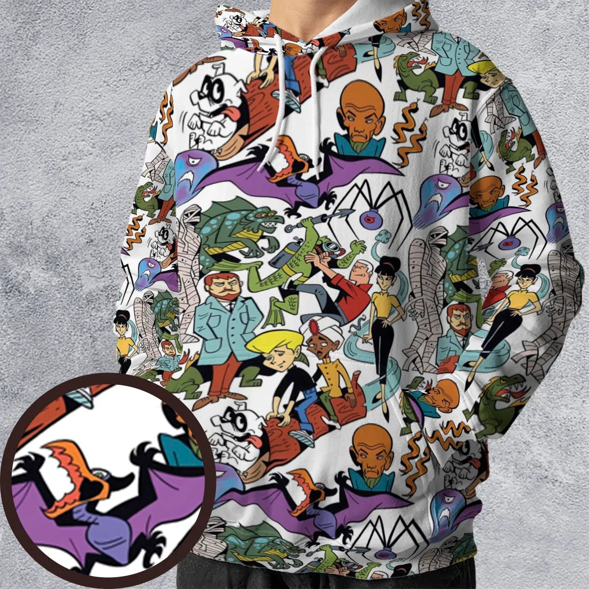All-over Print Hoodie - 5QXYUWKA