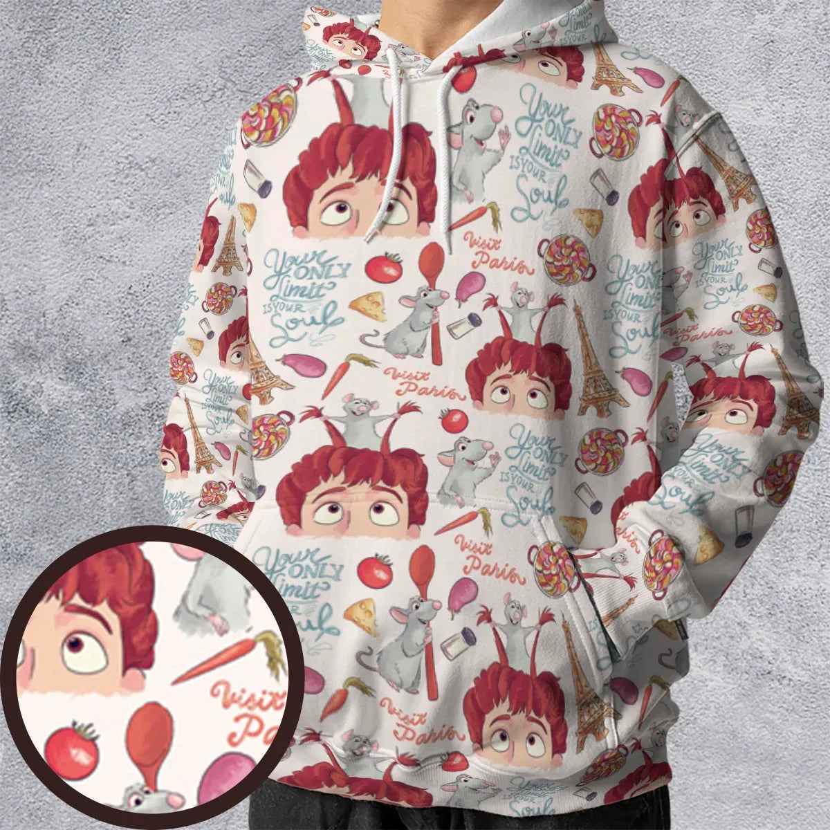 All-over Print Hoodie - B8GKND2S