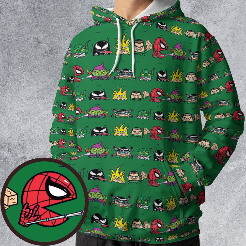 All-over Print Hoodie - L3REX4BT -  - 1