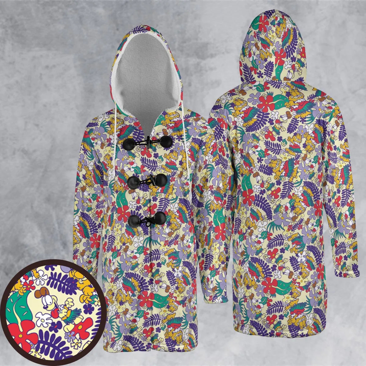 Hooded Cloak Coat - 5PB1L44P