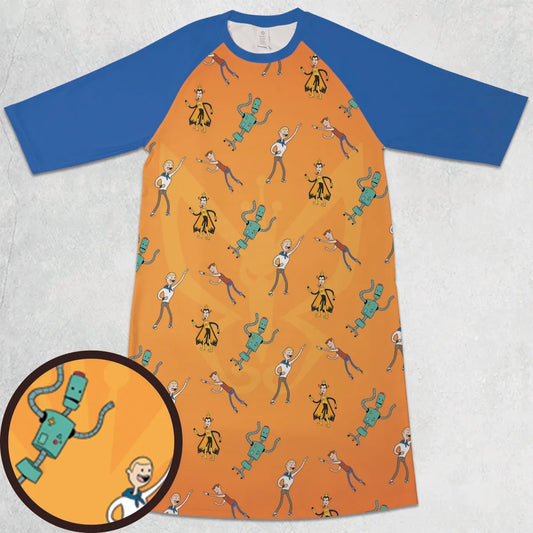 3/4 Sleeve Raglan Dress - HZC2W19D