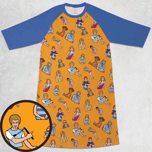 3/4 Sleeve Raglan Dress - 16D9VCV9