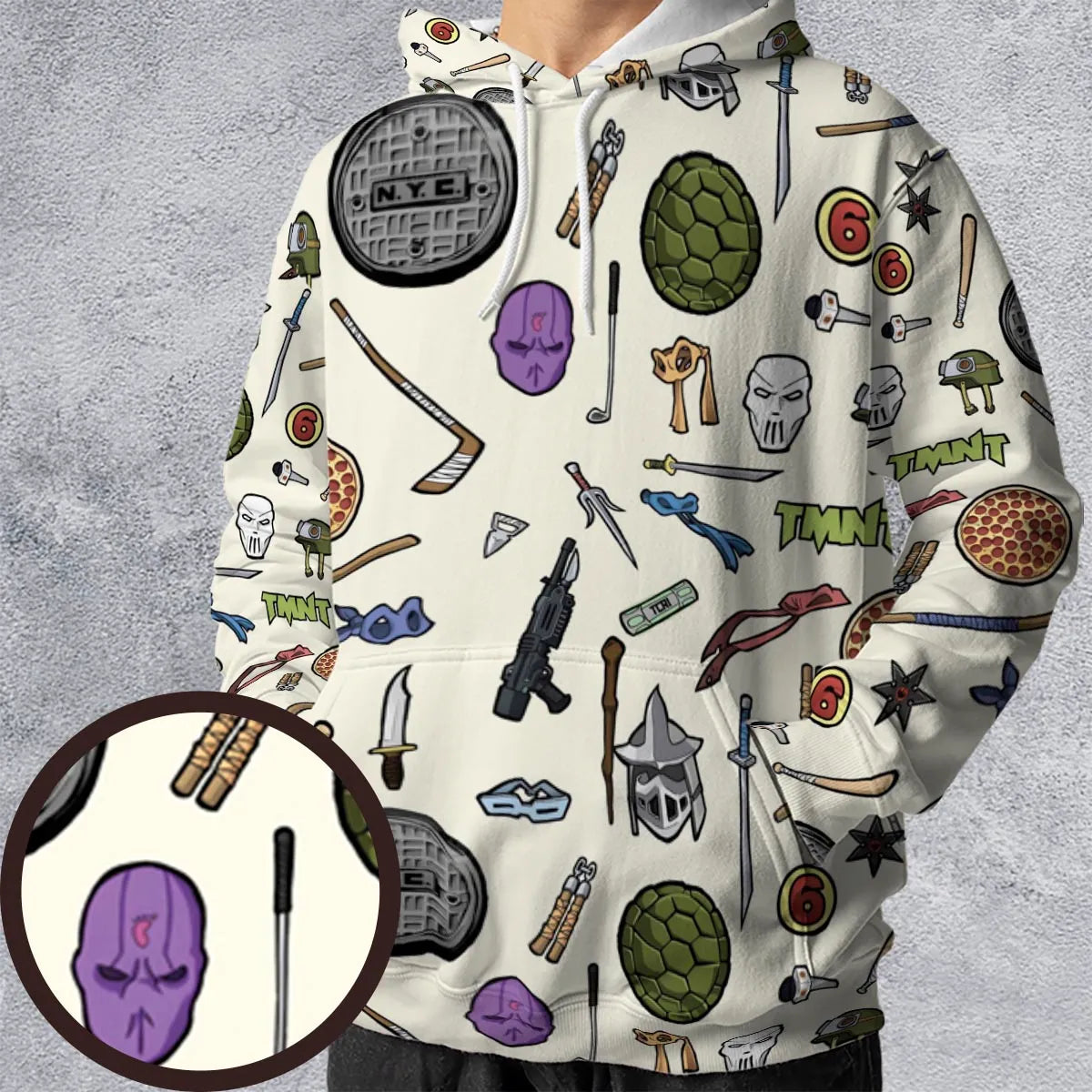 All-over Print Hoodie - JWQEDRKL