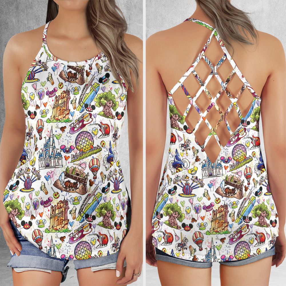 Criss Cross Tank Top - 1W7SV5NU -  - 1