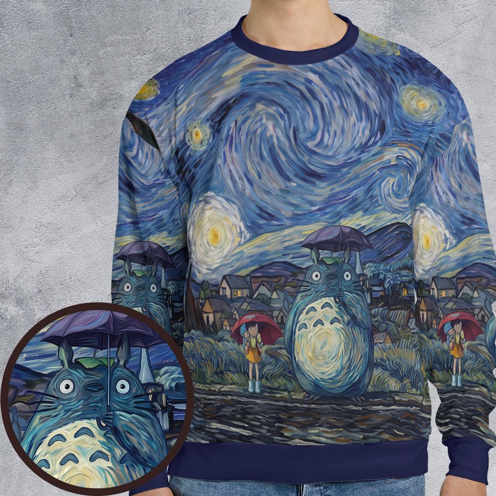 Starry Night with Totoro -  - 1