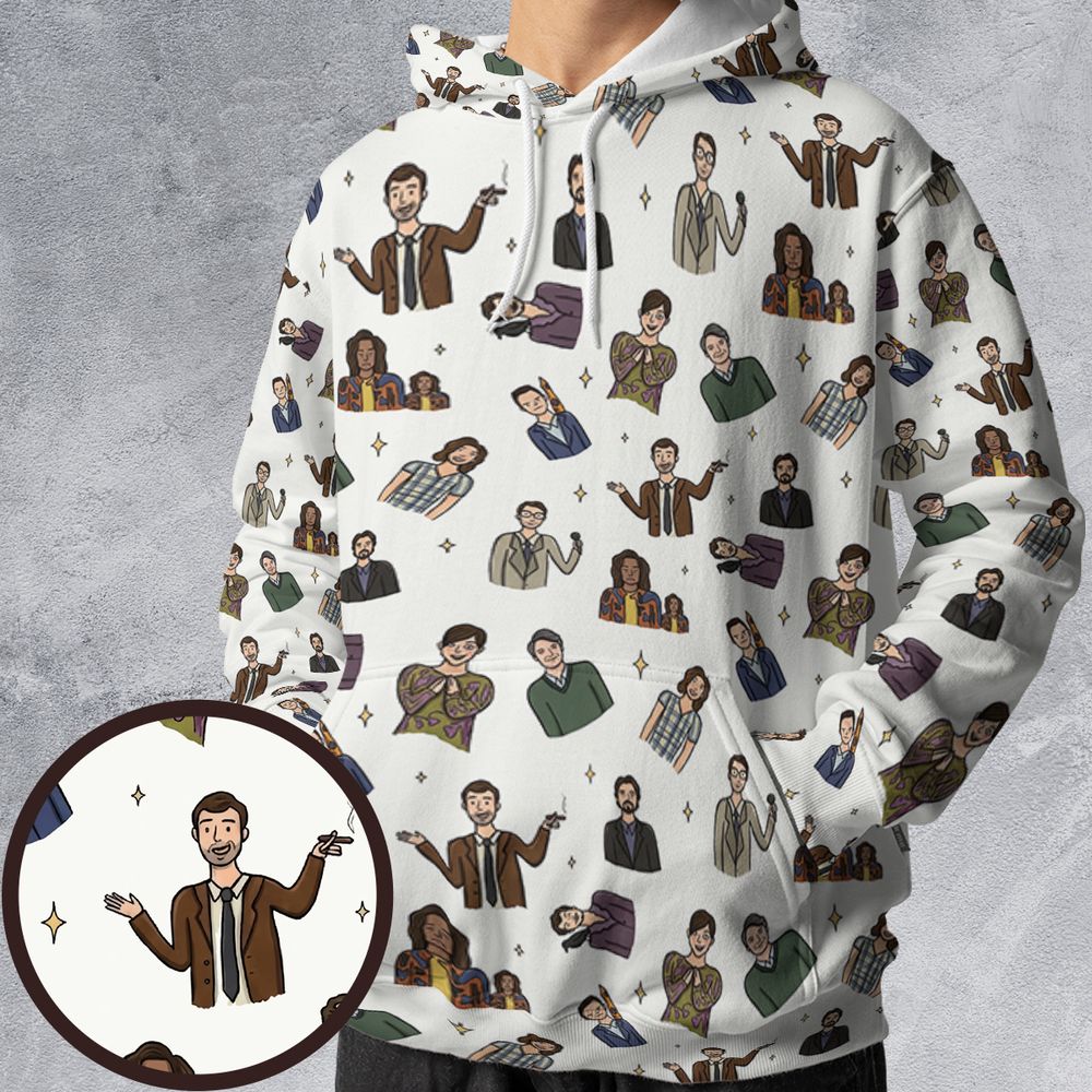All-over Print Hoodie - 4GE8GY7A -  - 1