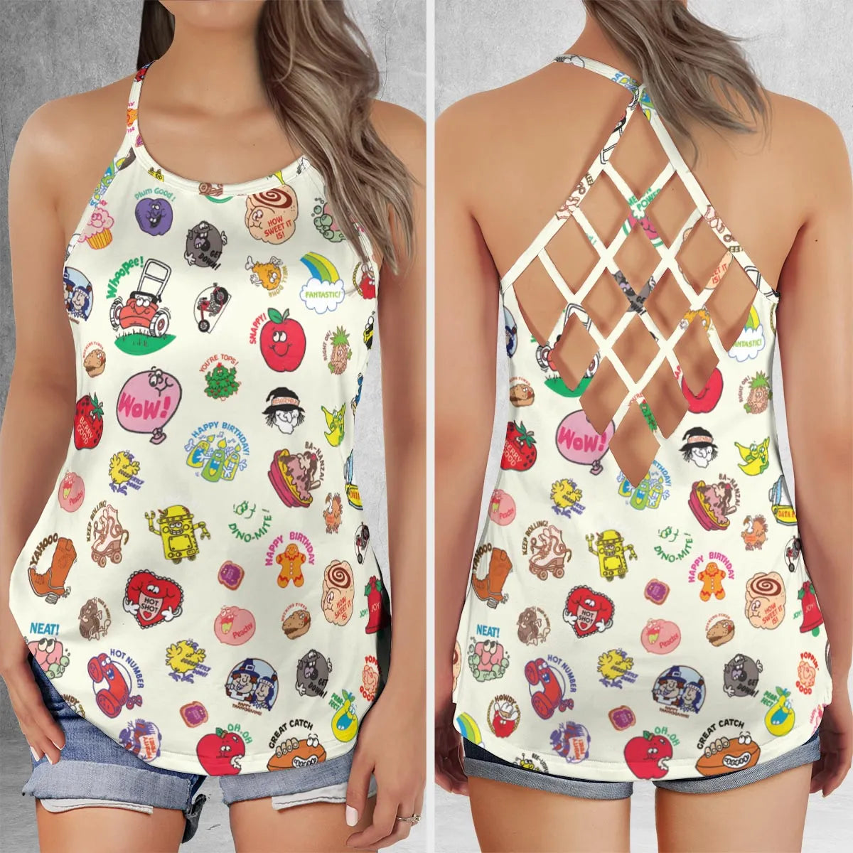 Criss Cross Tank Top - 9EL4JRTN
