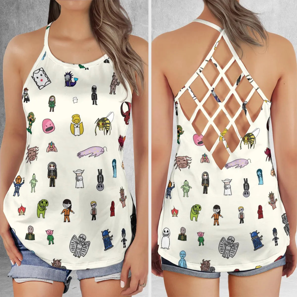Criss Cross Tank Top - WK8JFBTN