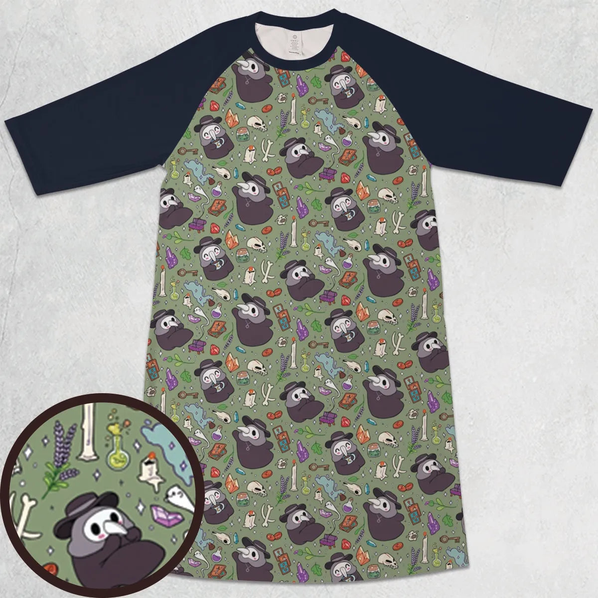 3/4 Sleeve Raglan Dress - RJEA3W3W