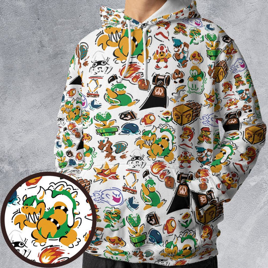 All-over Print Hoodie - EW67QG1L -  - 1