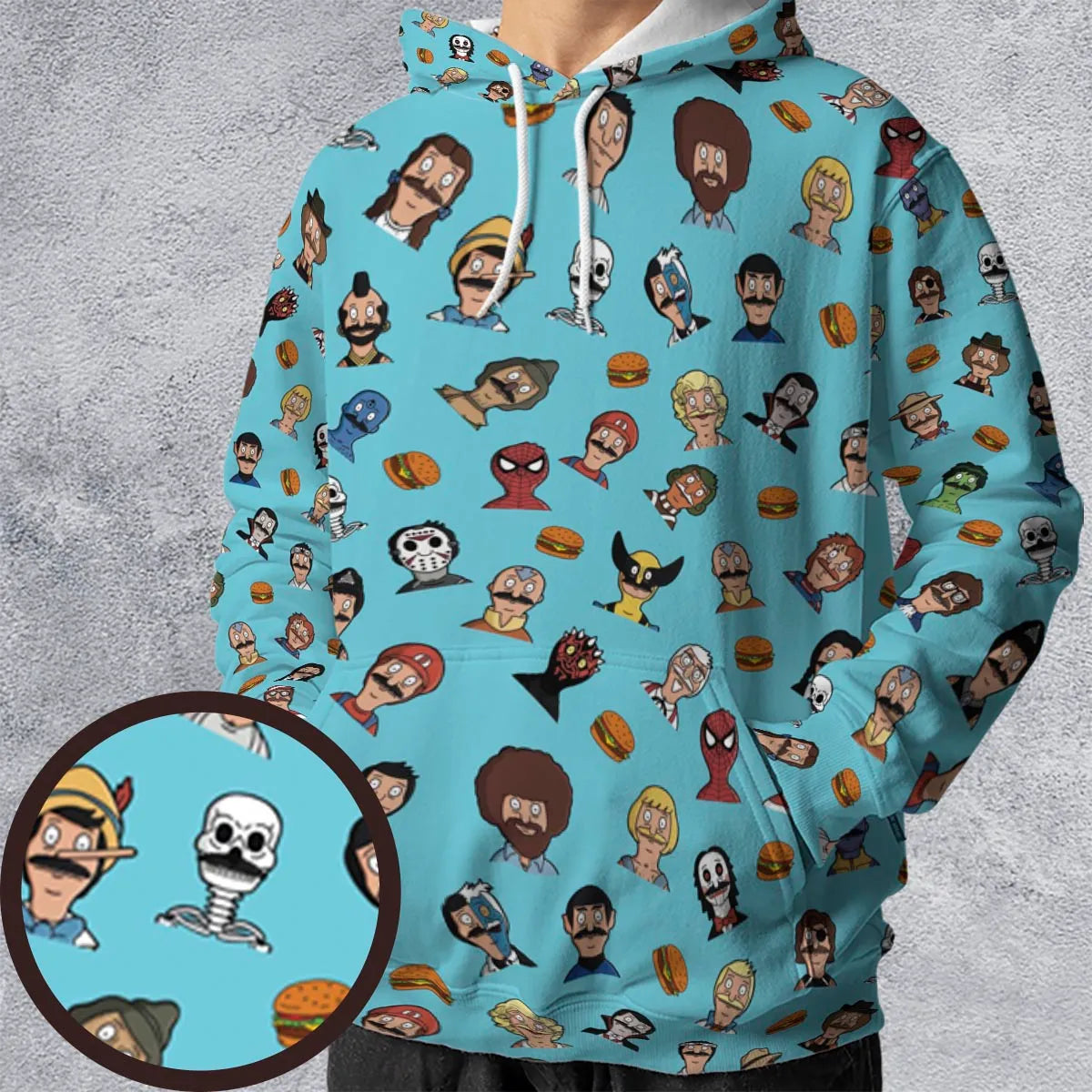 All-over Print Hoodie - D848WR3Q