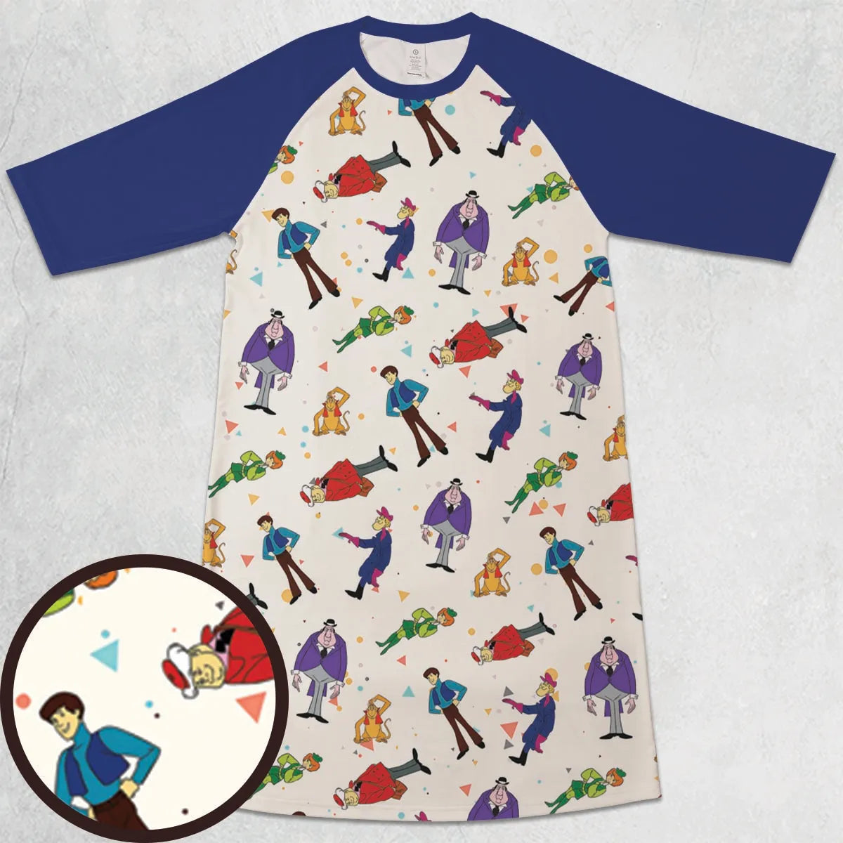 3/4 Sleeve Raglan Dress - KP9G8GZP