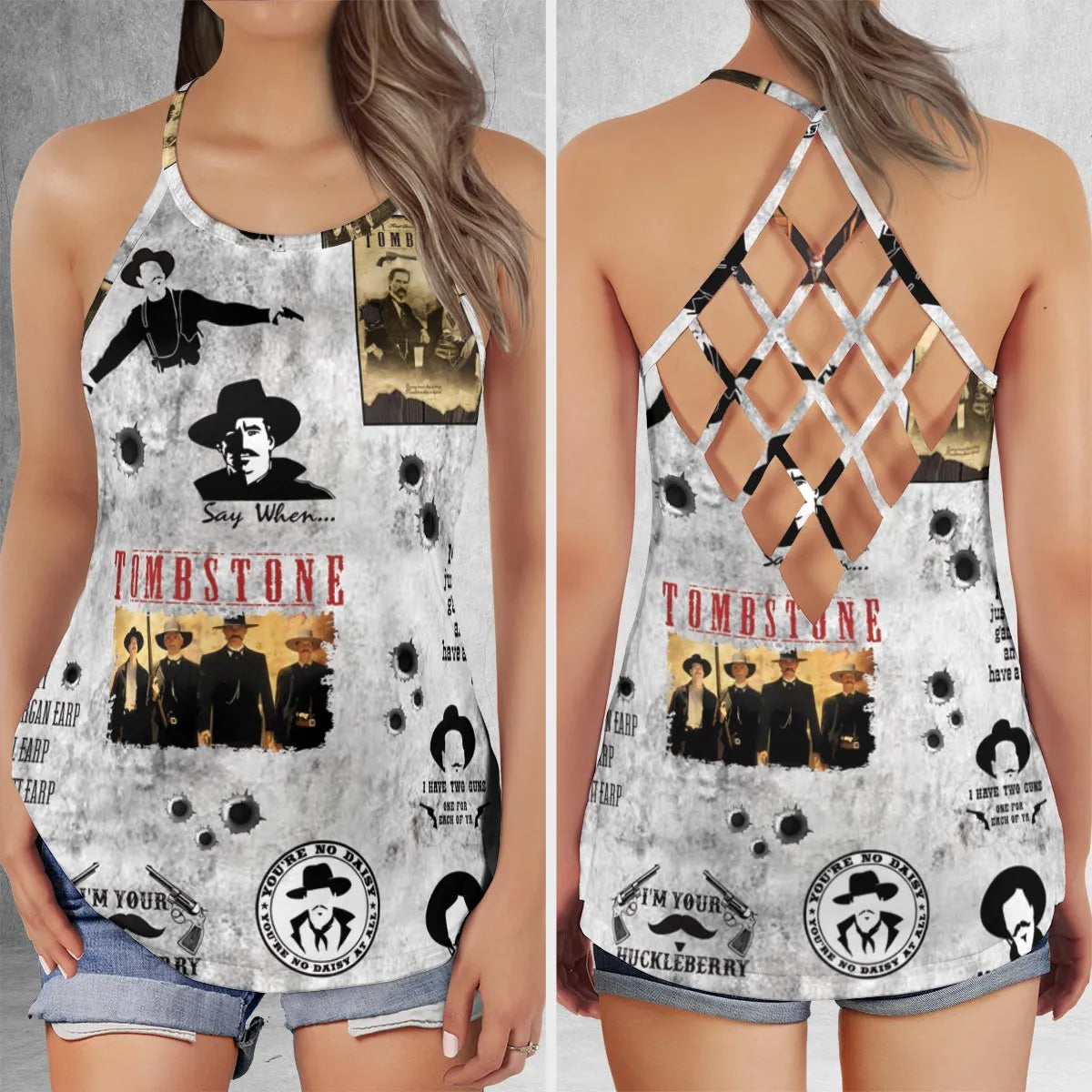Criss Cross Tank Top - 23M6TMCB