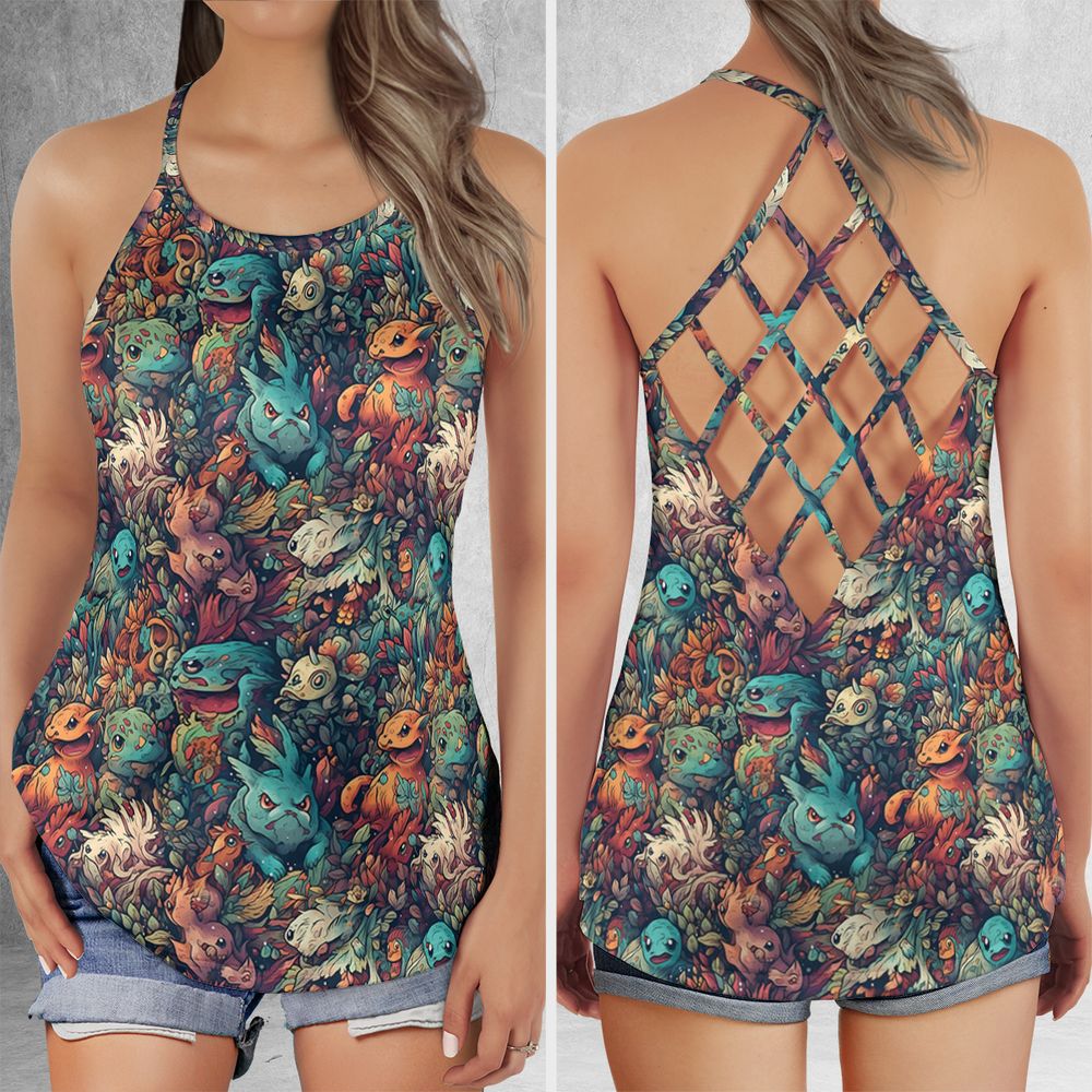 Criss Cross Tank Top - QPRZV5D2 -  - 1