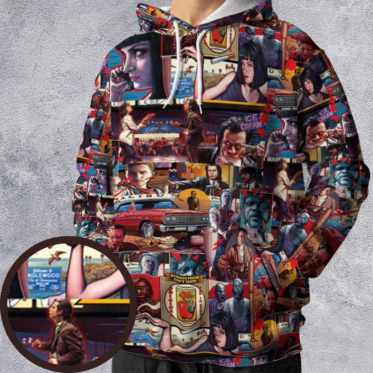 All-over Print Hoodie - BJ49L1LW