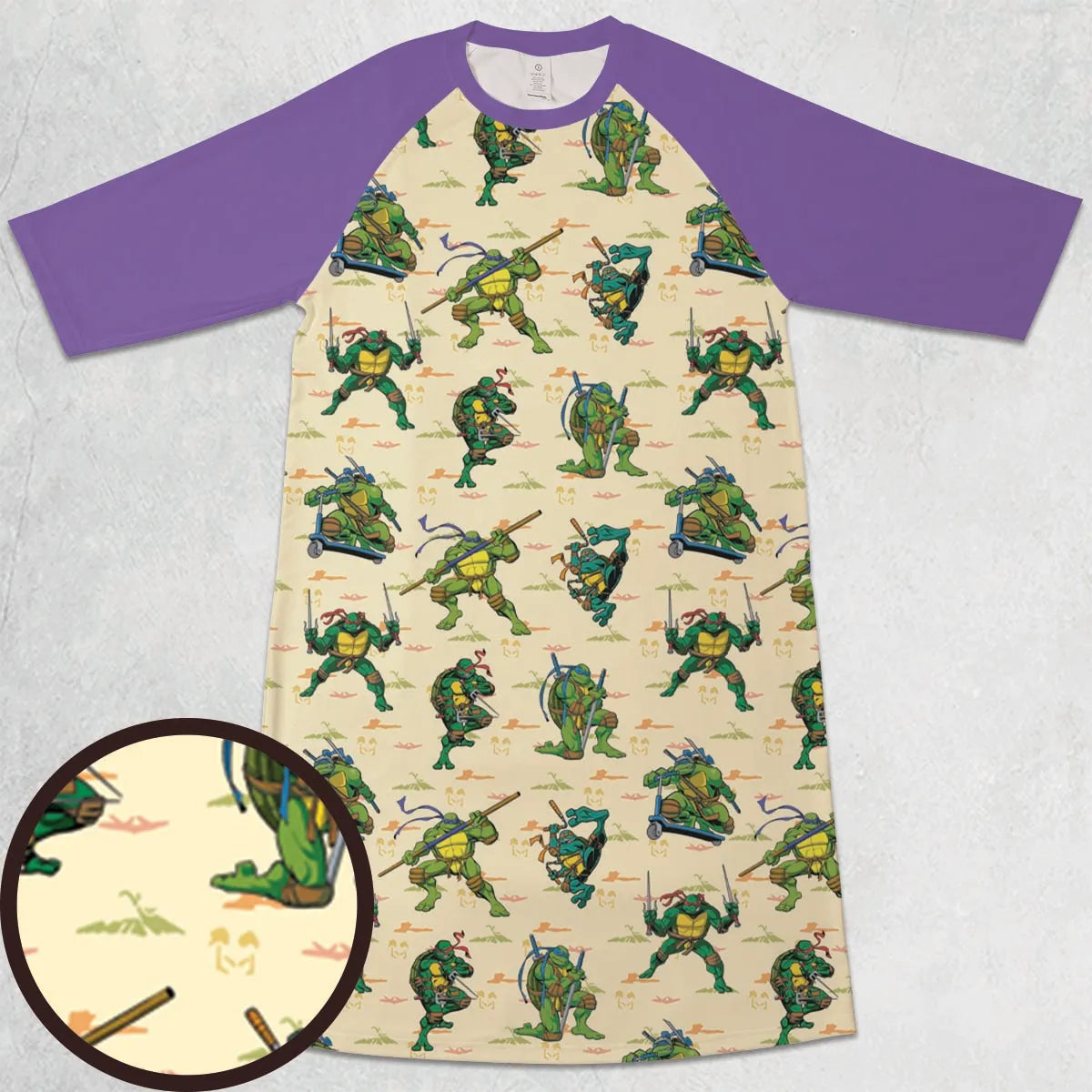 3/4 Sleeve Raglan Dress - FMQZ32C5