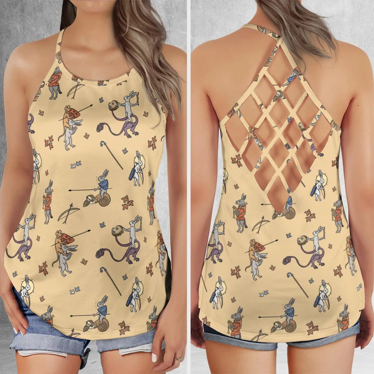 Criss Cross Tank Top - 4DDA27VW