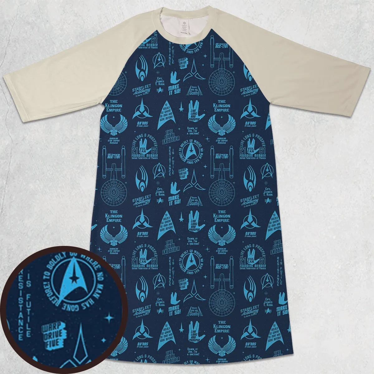 3/4 Sleeve Raglan Dress - 2W1TXVZ1