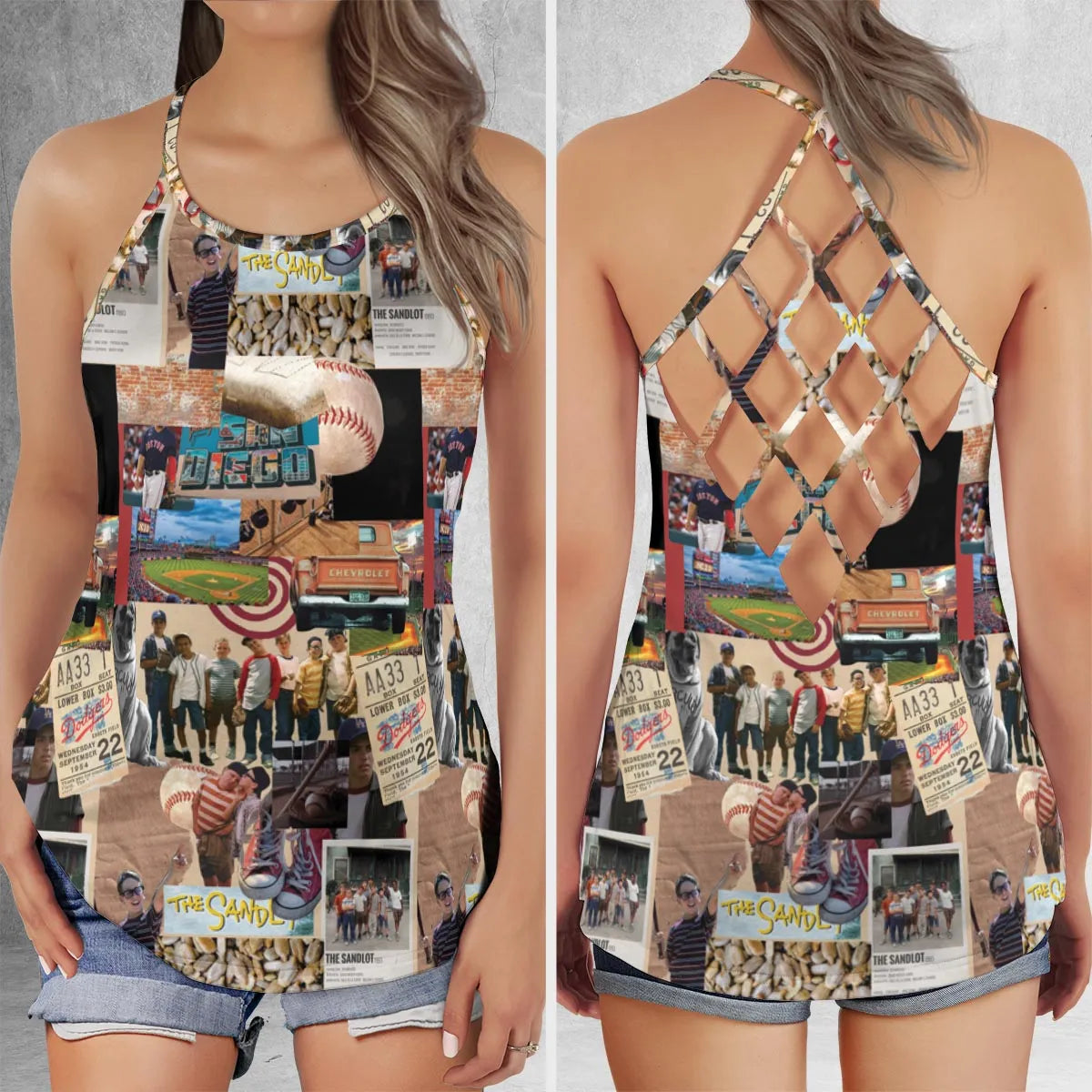 Criss Cross Tank Top - 6DM9ALRF