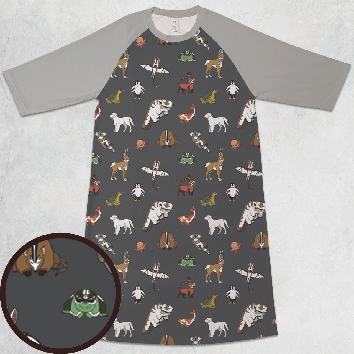 3/4 Sleeve Raglan Dress - F483UTQ4