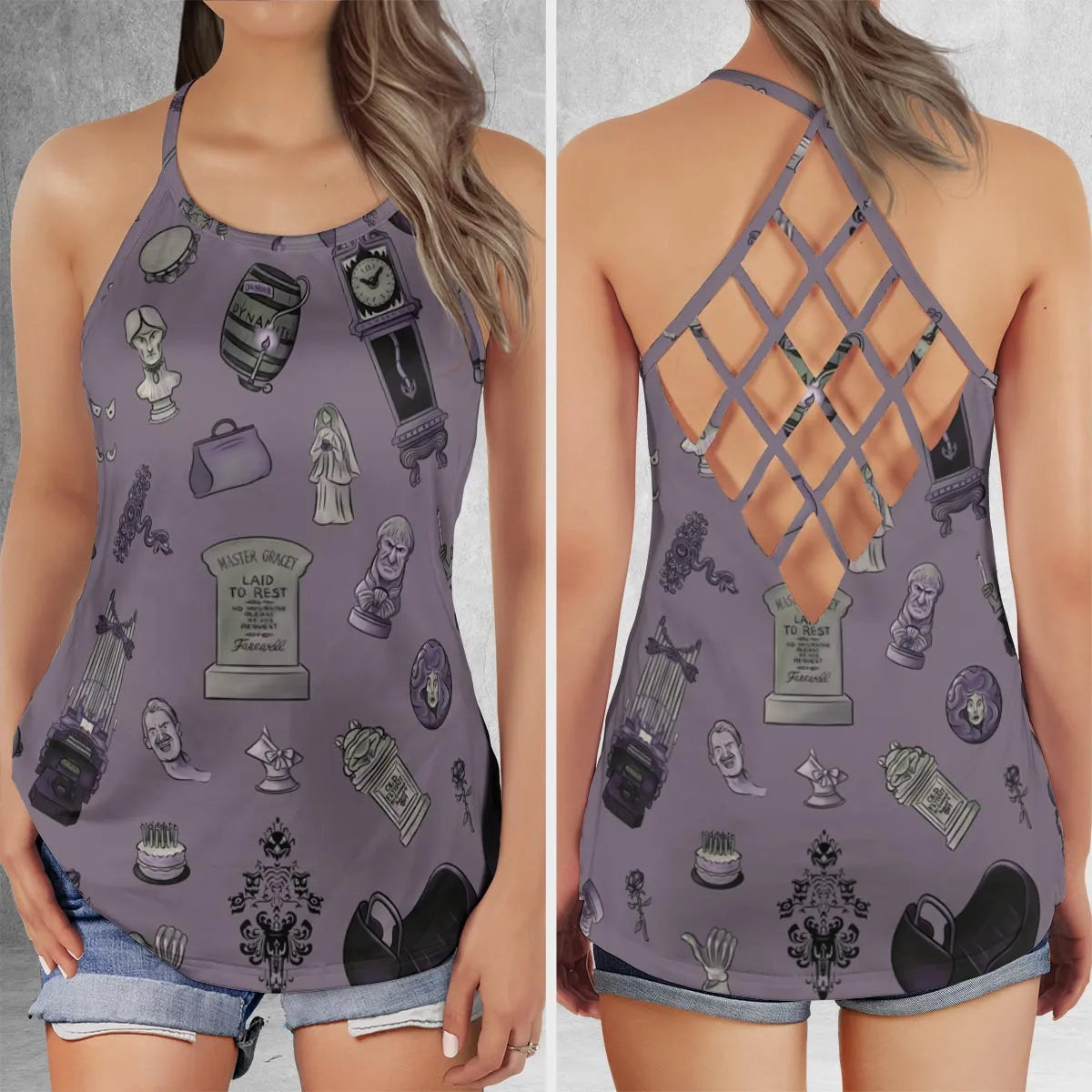 Criss Cross Tank Top - JZAZQXFA