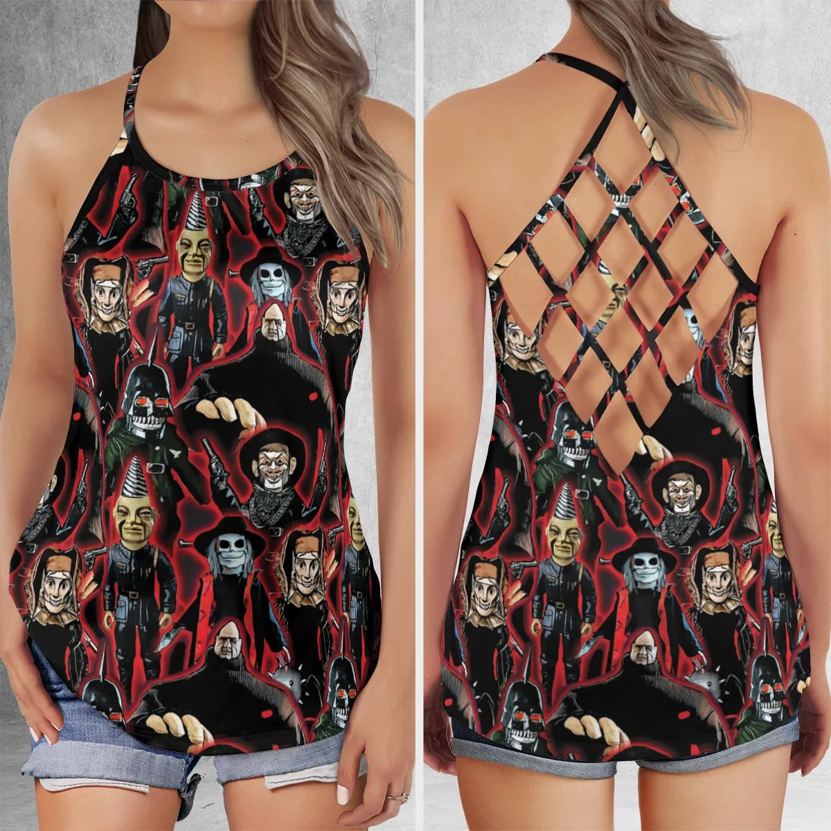 Criss Cross Tank Top - D7J44NKL