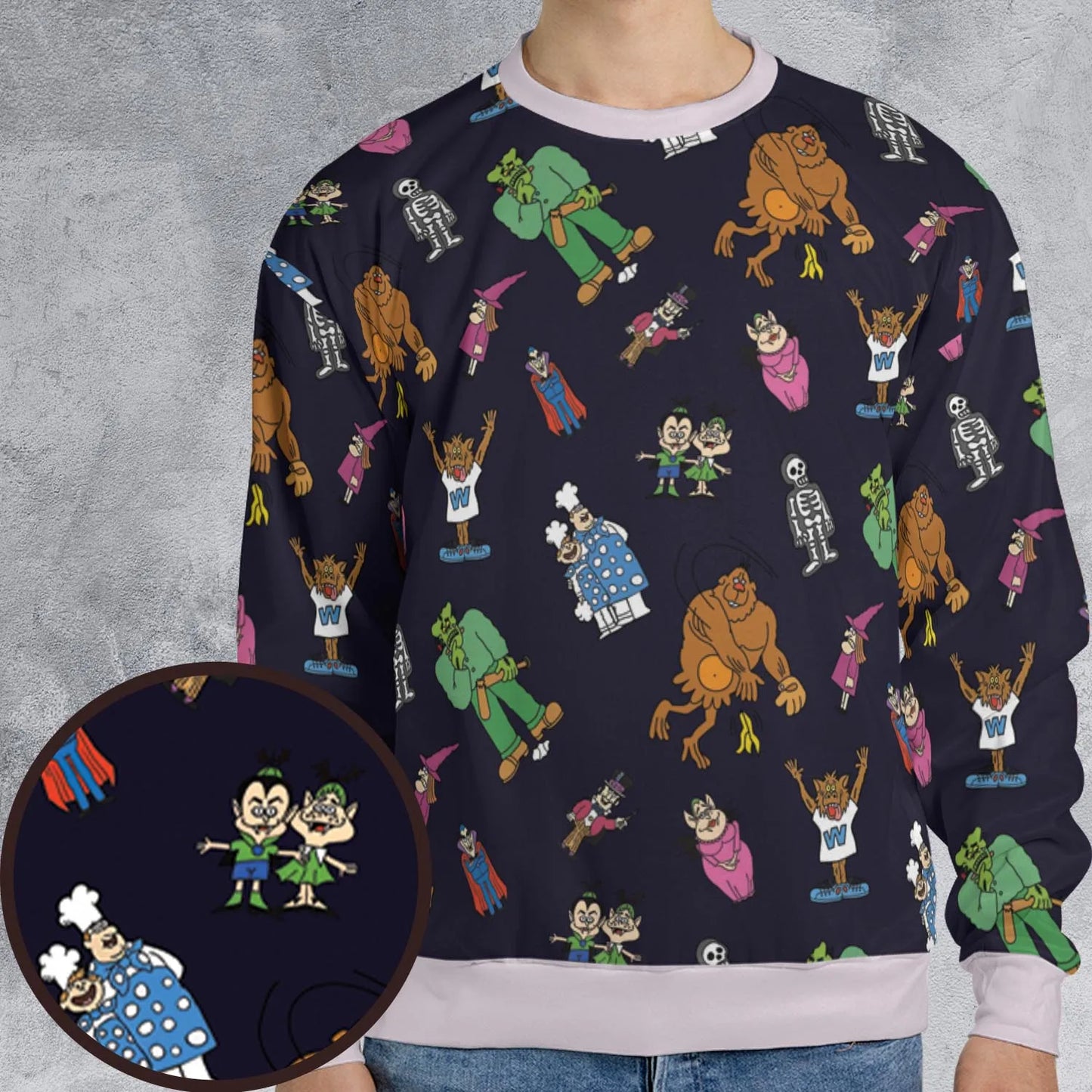 All-over Print Sweatshirt - LJ7L3ZQ5