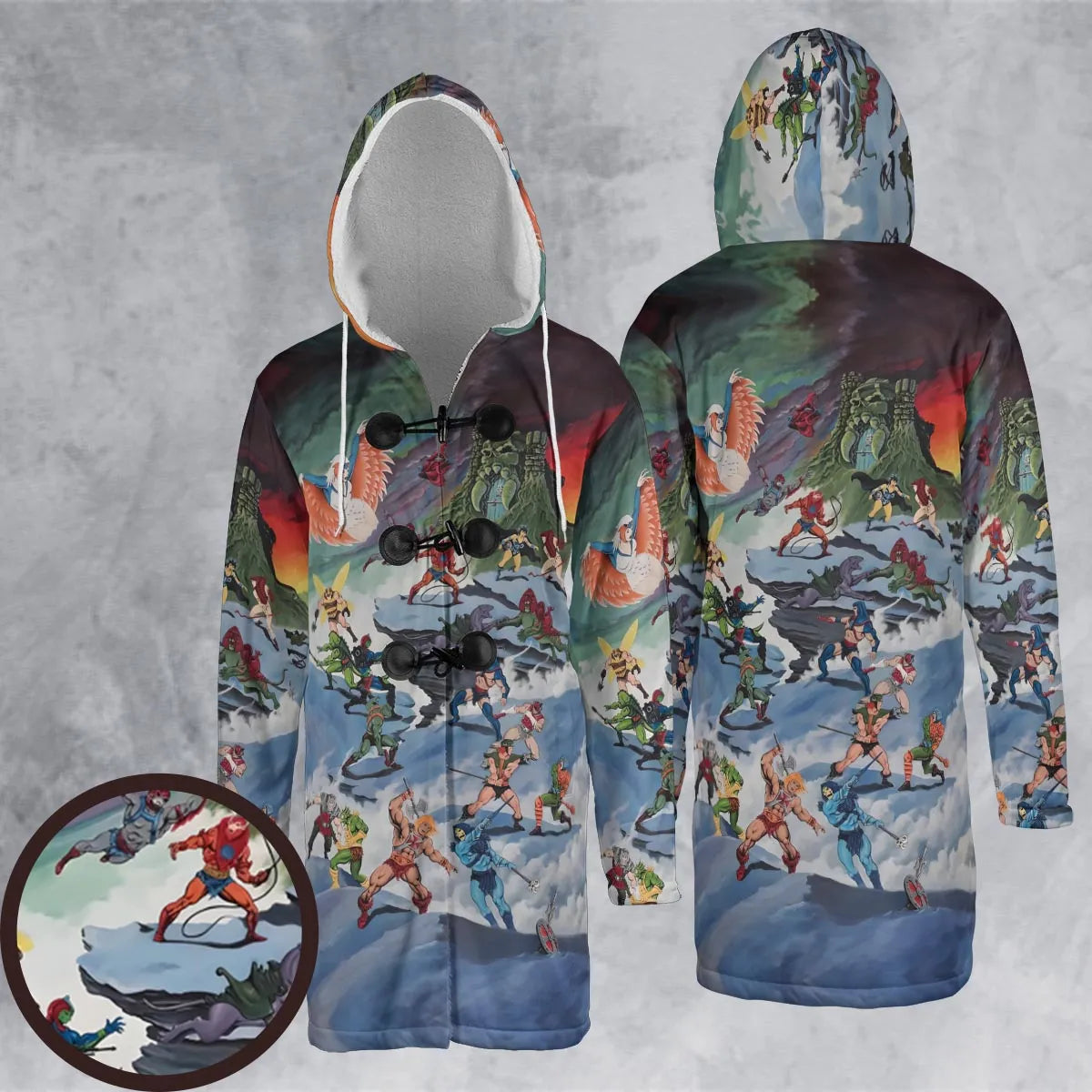 Hooded Cloak Coat - 7SLWLDXL