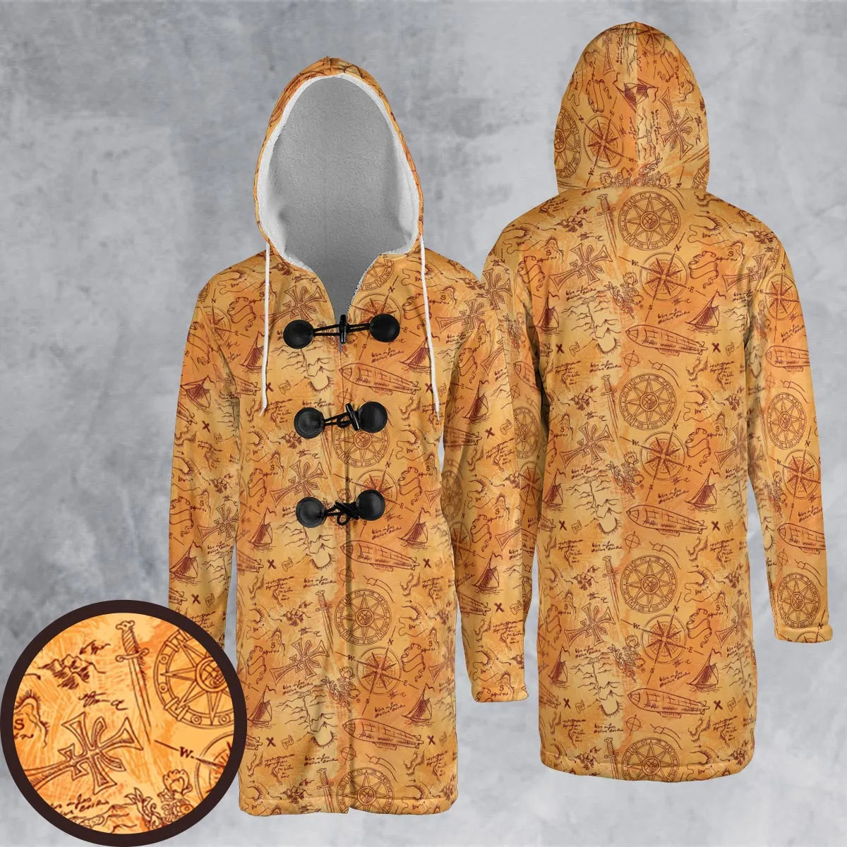 Hooded Cloak Coat - GRAT9WAX