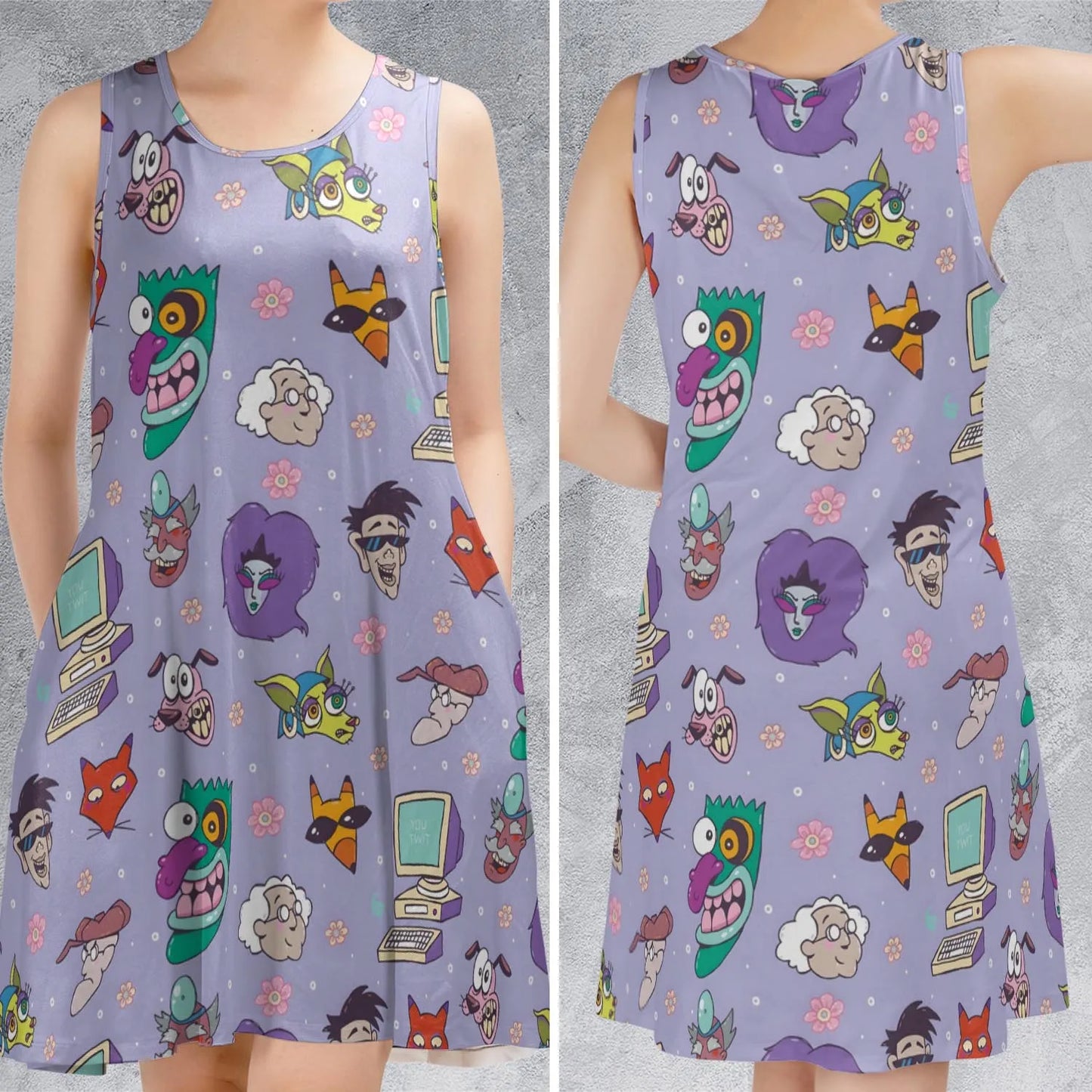 Sleeveless Dress - 58SRBVRD