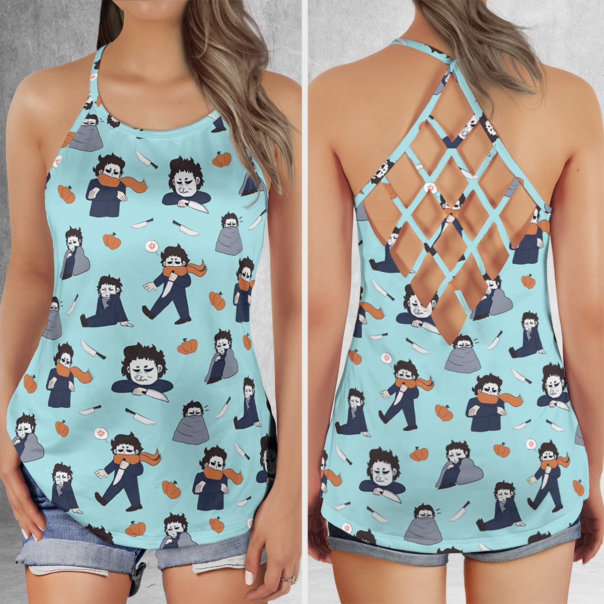 Criss Cross Tank Top - BJZBD9PW