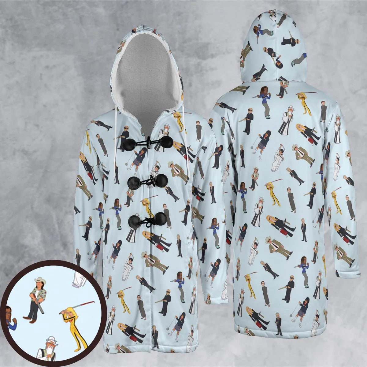 Hooded Cloak Coat - 4WVFE4T9