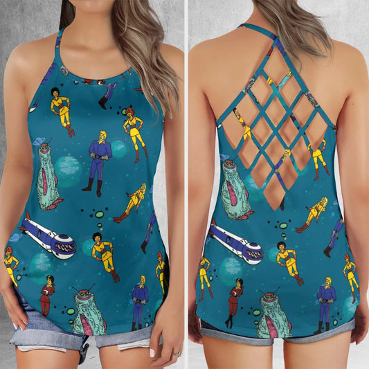 Criss Cross Tank Top - VXNNQGBC