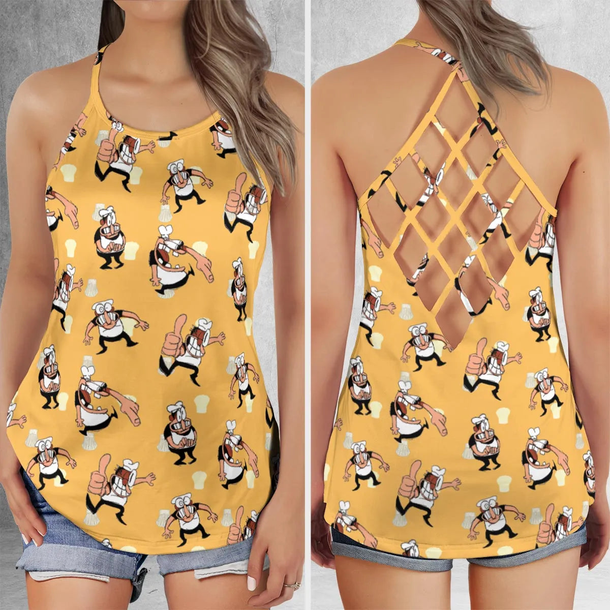 Criss Cross Tank Top - ZKMFUVJG